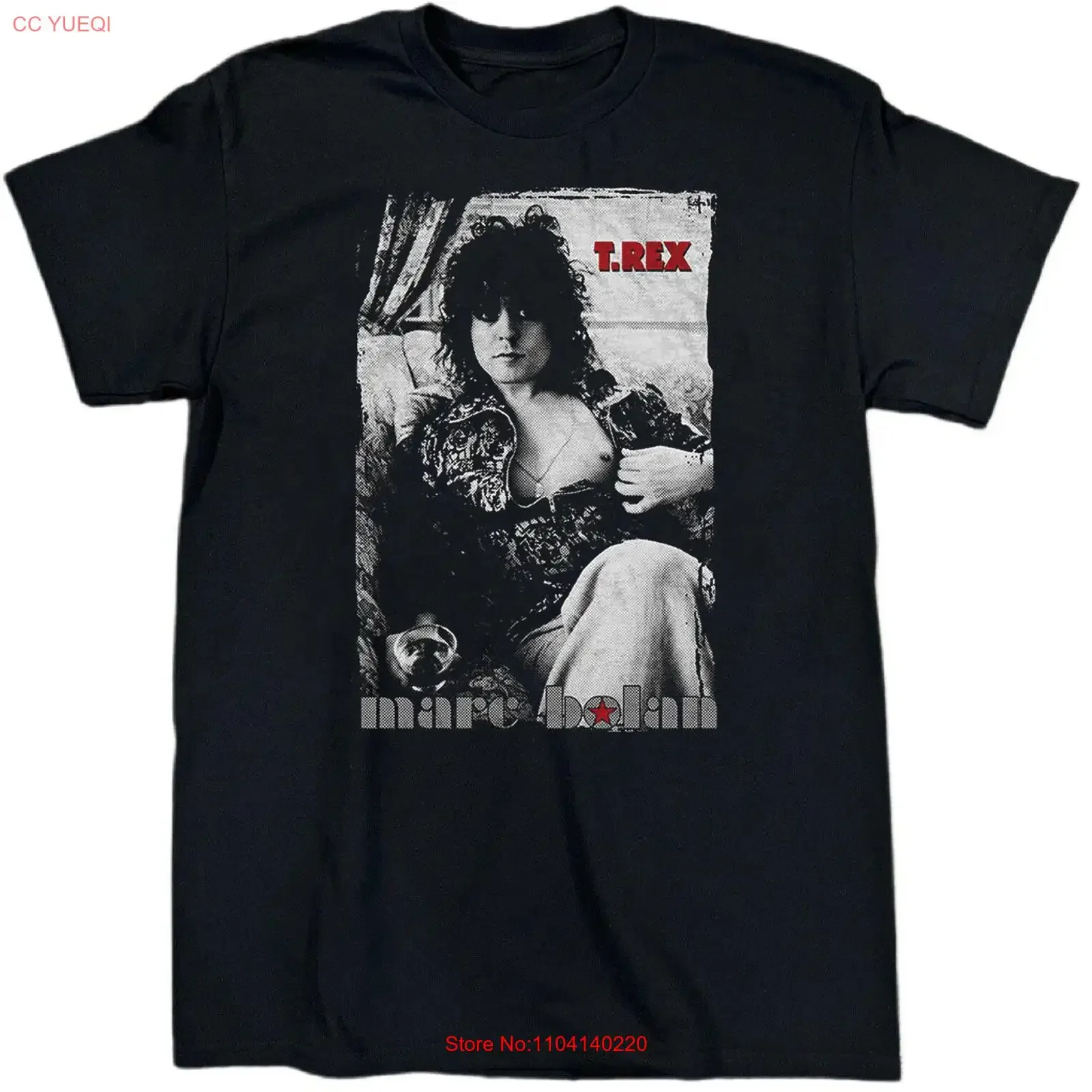 T Rex Band For Fans Heavy Cotton Black All Size Shirt vintage Washed designer clothes homme Top For Everyday Wear graphic
