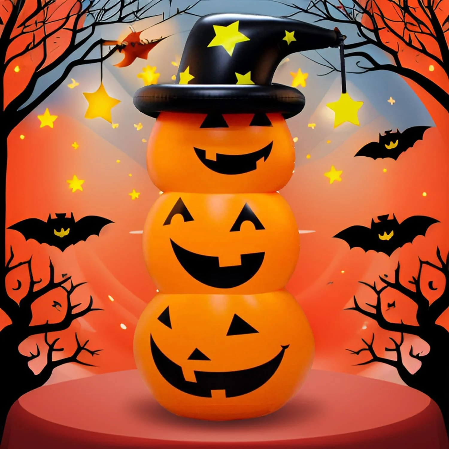 할로윈 풍선 호박 유령 파티 텀블러, 할로윈 환경 보호 PVC 장식 장난감 소품