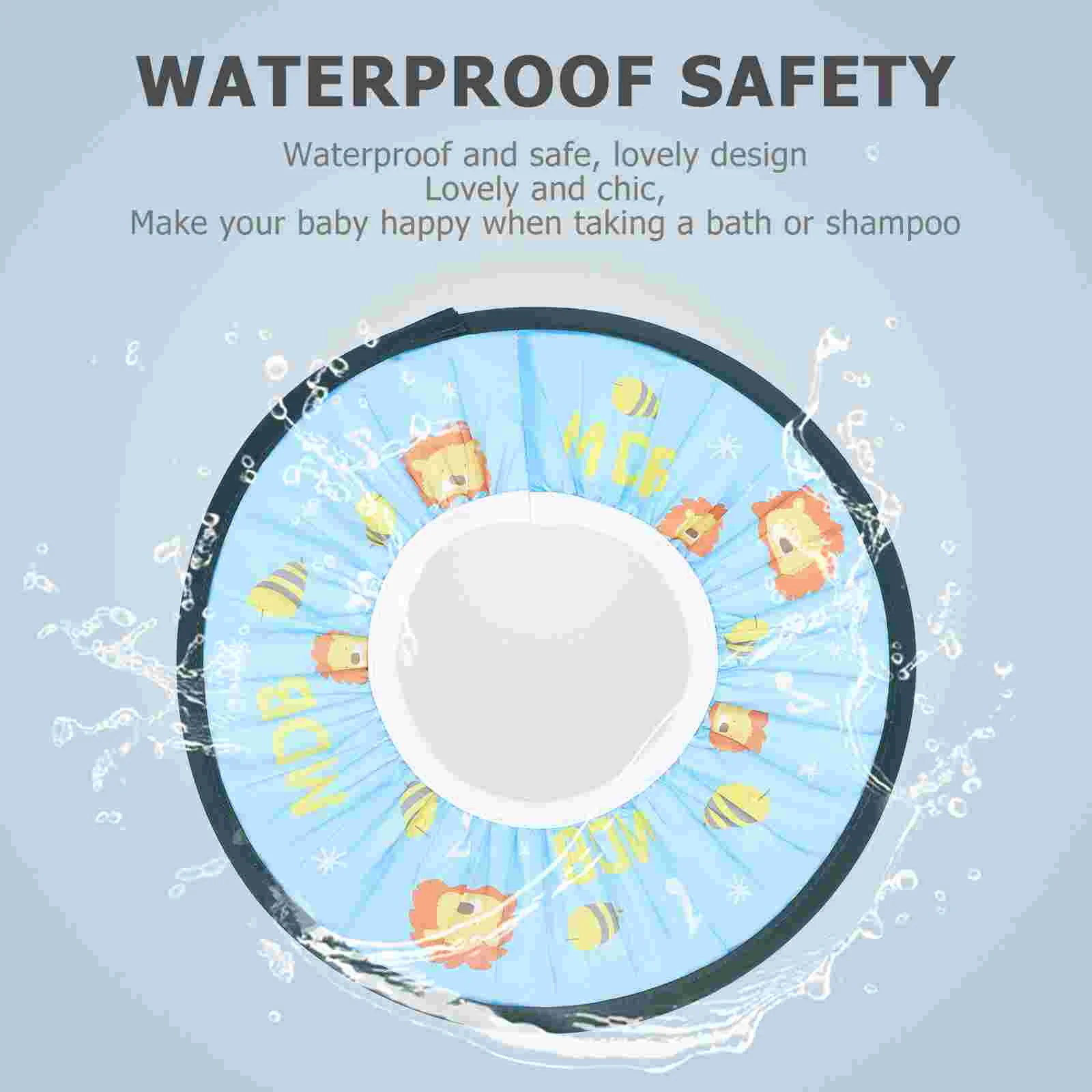 Baby Shampoo Cap Waterproof Shower Bath Hat Toddler for Children Lovely Tpe Pp Indispensable Parents Keeping Faces Dry