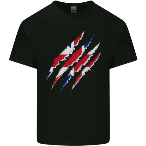 Fitness Der Union Jack Flagge Greifer Effekt UK Herren Baumwolle T-Shirt