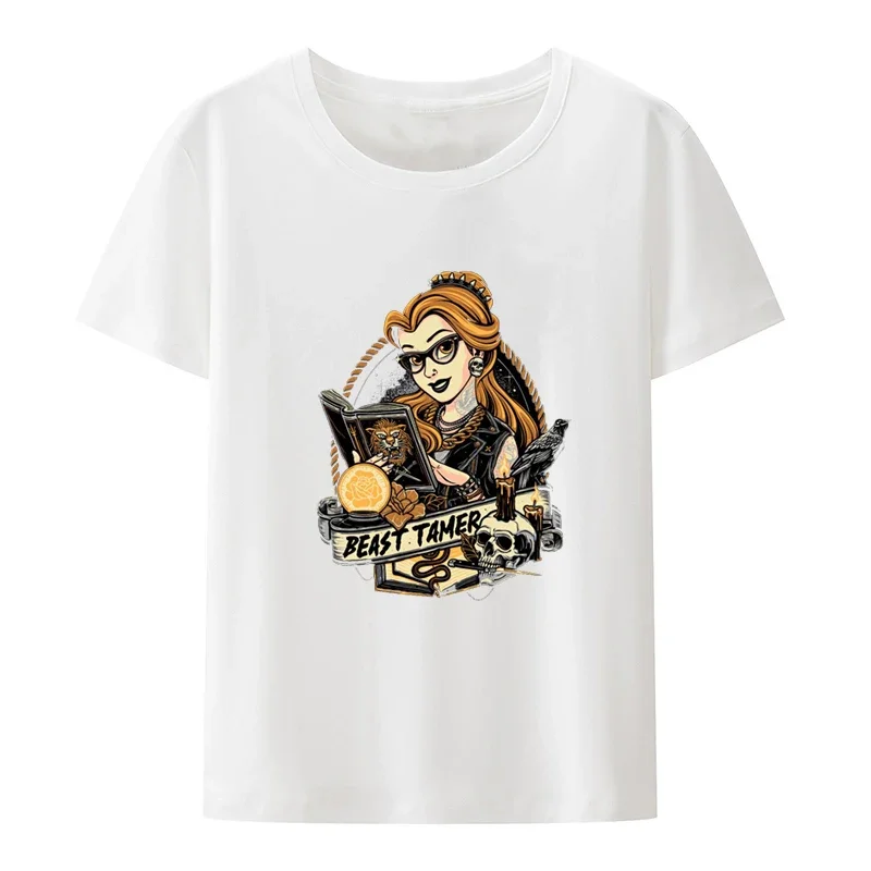 Graphic Tshirts Short-sleev Humor Comfortable Loose Street Fashion Novelty Roupas Masculinas The Beast Tamer Funny Print tops