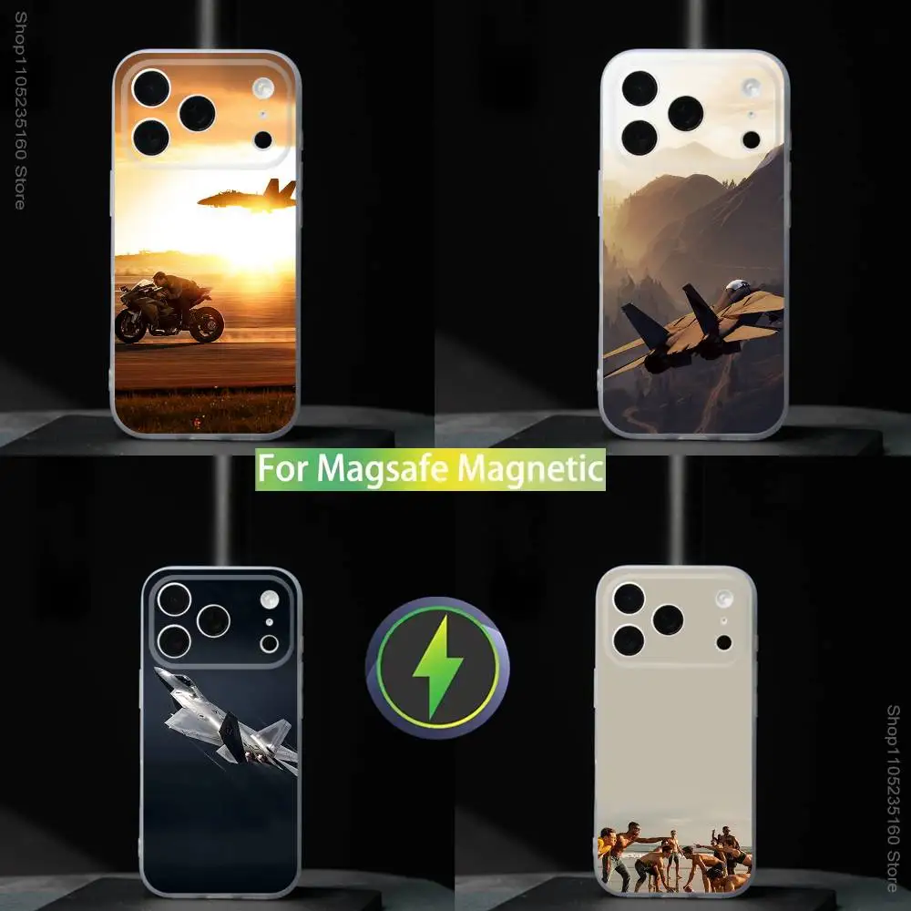 

T-Top G-Gun M-Maverick-ES For iPhone 11,12,13,14,15,16,17,Pro,Max,Plus,Mini,SE4,E Phone Case With Magsafe Wireless