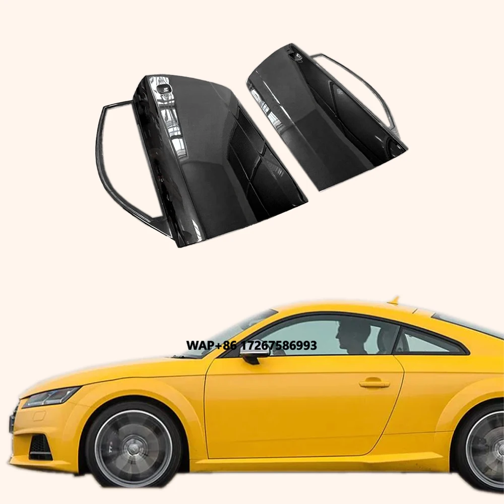 For  TT TTS TTRS MK3 FV 8S 15-23 Carbon Track Side Out Ter Door Panel 2pcs