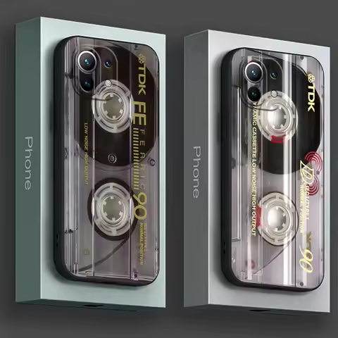 Vintage Music Tapes Cassette Phone Case For Xiaomi 14T Pro 13T 12T 11T 14 12 Mi 11 Lite Poco X3 X4 X5 X6 M5 F5 F6 Pro Soft Cover