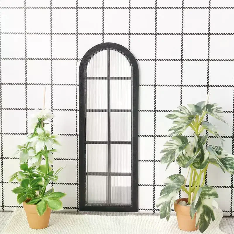 Classic 1/12 Dollhouse Furniture, Windows Frame Model Simulation, Miniature Scene Construction Props