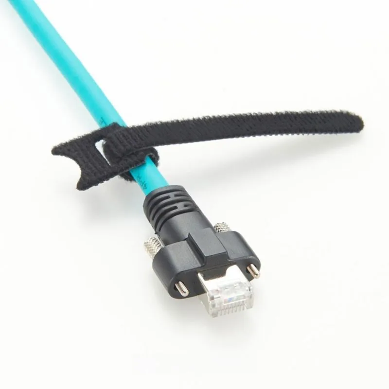 Super Sale New CAT6A RJ45 GigE Cable with Lock, 10 Gigabit Shielded Snagless RJ45 100W PoE Patch Cord, Horizontal Locking 2m