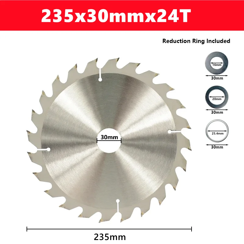 1pcs TCT houtbewerking zaagblad conventionele tandvorm 110/115/136/160/165/185/210/250/305mm houtbewerking zaagblad snijgereedschap