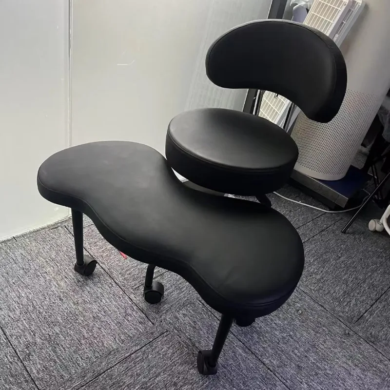 Spine Protection Breathable Home Office Cross-Leg Chair, Movable Backrest Adjustable, Meditation Leisure Dual-Use