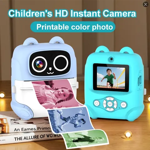 Yeni Polaroid Baskı Kamerası HD Çift Kameralı Çocuklar İçin Anında Çekim Kamerası