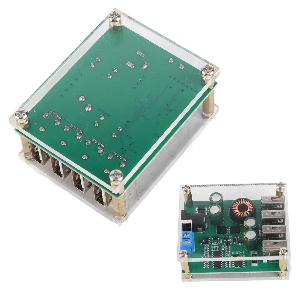 7‑60V to 5V DC-DC Step Down Converter 5A Current 4 USB Ports Voltage Step Down Converter Buck Converter DC Power Conversion