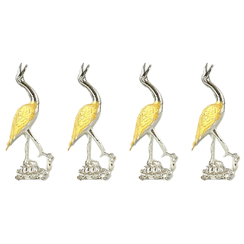 4X Retro Crane Incense Stick Incense Burners Stick Cone Censer Incense Stand Buddhist Home Office Decoration Crafts C