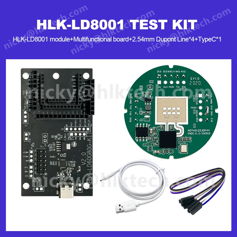 Free Ship 79G mmwave liquid level detection sensor HLK-LD8001 radar module high-precision ranging for Water level detection