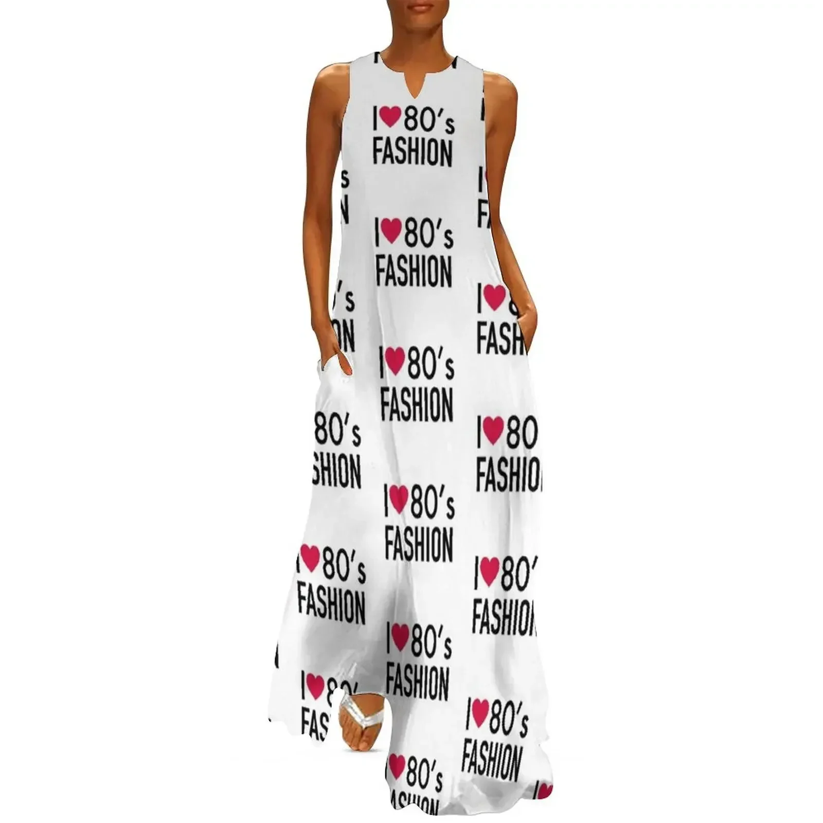 

I love 80s fashion Long Dress summer dresses ladies 2025 Woman clothes Women's summer long dress dresses for women Dress