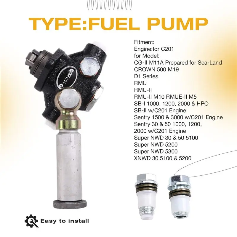 Durable-RMU 117500 11-7500 Fuel Pump For Isuzu 2.2Di D201 C201 Engine Thermo King D1 Series