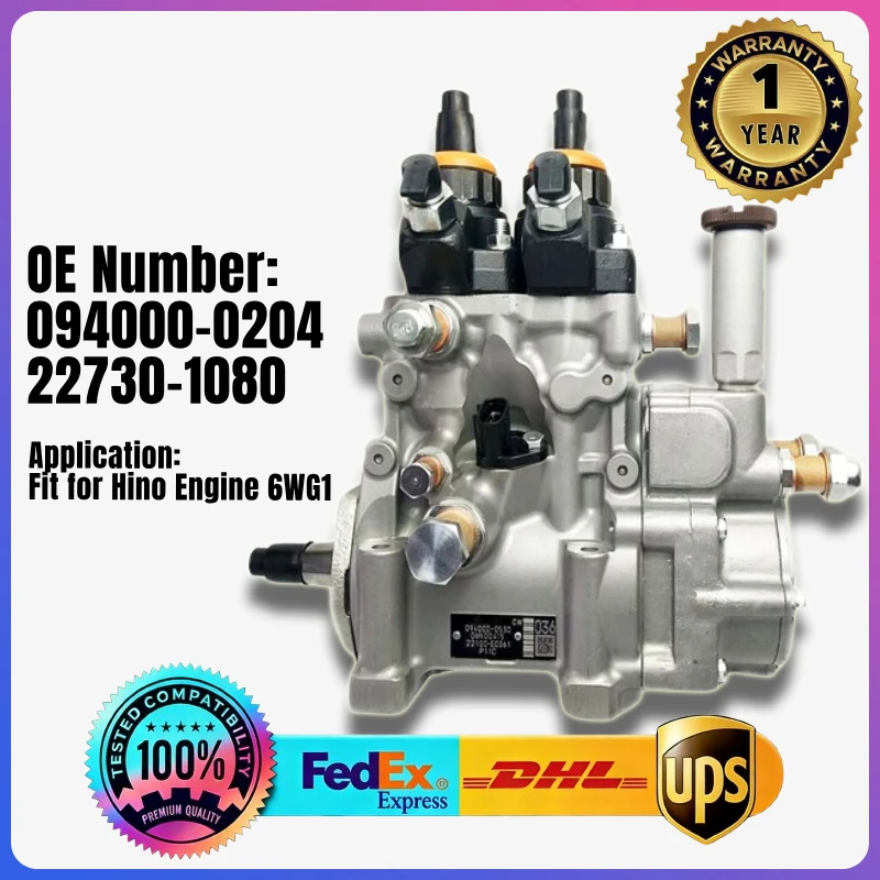 

094000-0204 22730-1080 Fuel Injection Pump for Hino Engine 6WG1