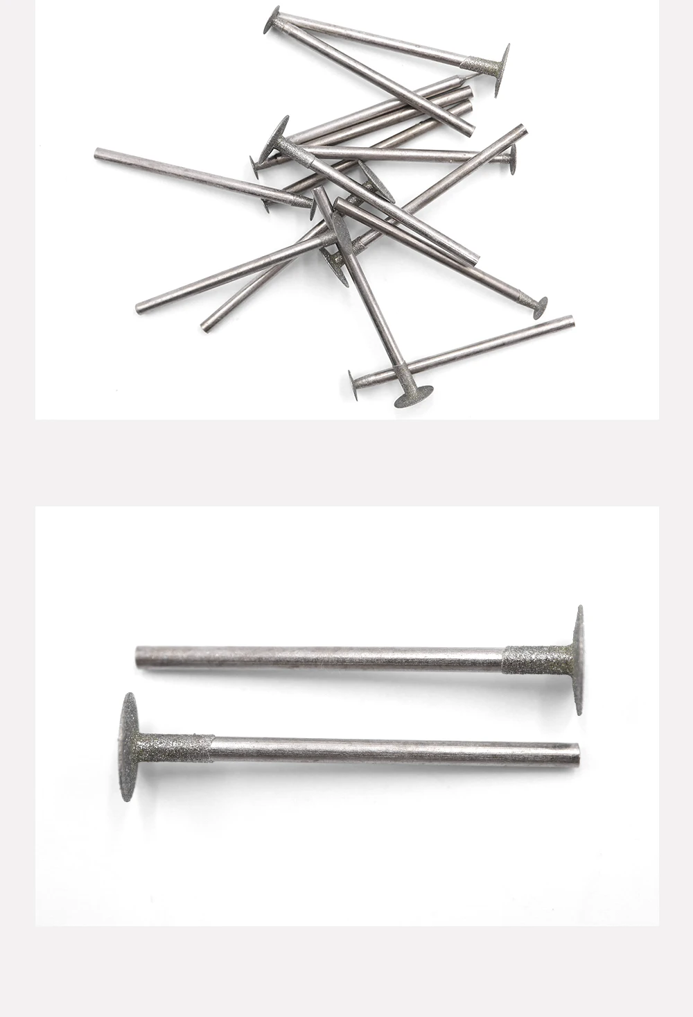 100 Stück K-Typ-Schaft 2,35 mm 120 # Diamant-Schleifgrat 0,5–10,0 mm Zähneknirschen Bits Schneidklingen Diamant-Schleifgrat – Detail 7