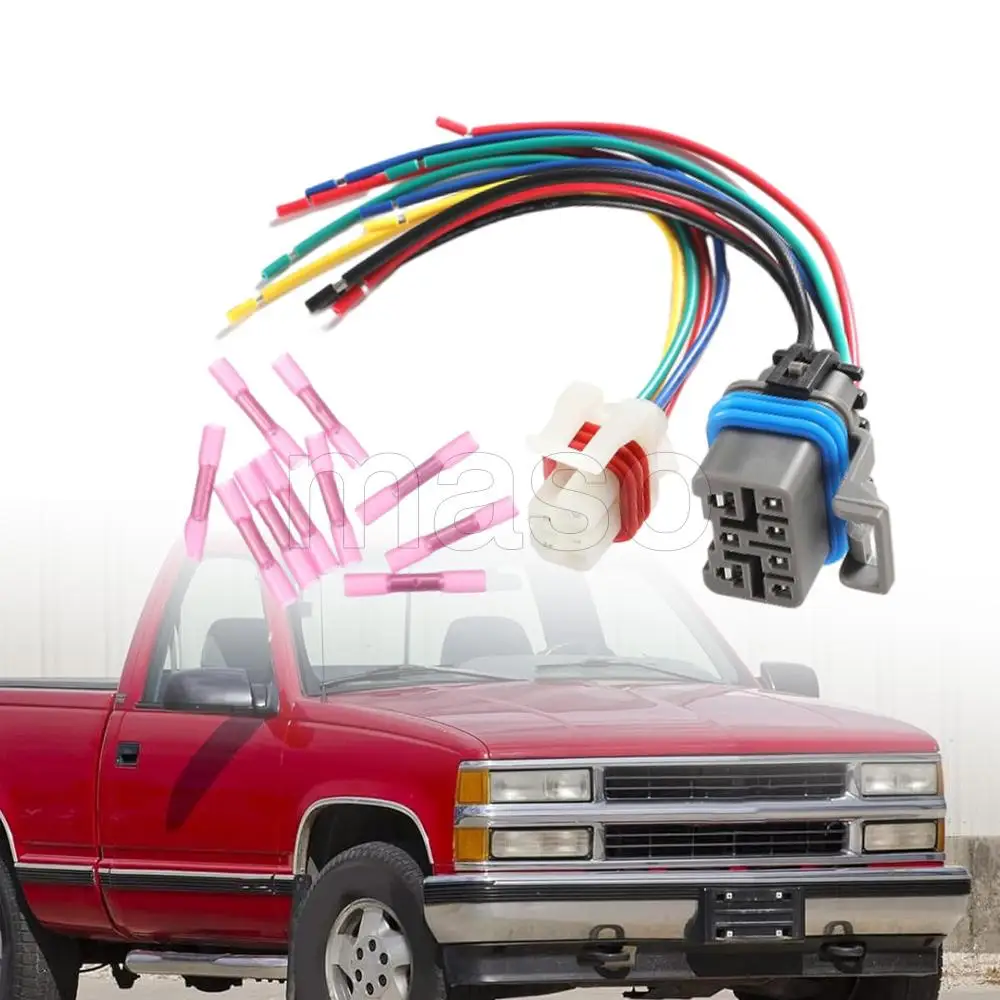 For GM 4L60E 4L80E Allison 1000 88862288, 15305887 4 Speed Automatic Transmission Wiring Harness with 10 Heat Shrink Terminals