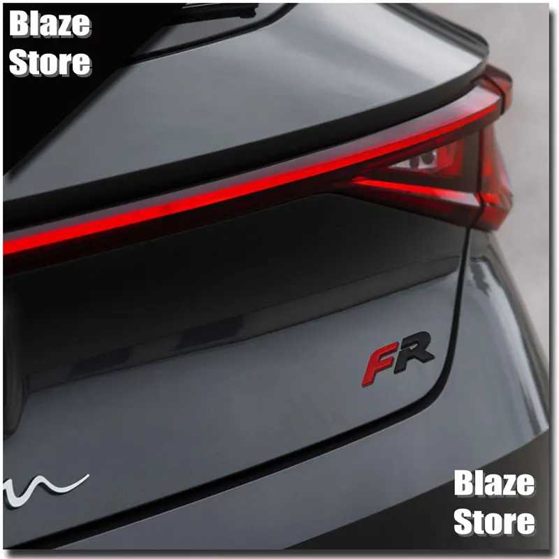 3D Metal Car Sticker Accessories For SEAT Leon FR Tarraco Arona Ibiza Ateca Vehicle Front And Rear FR Badge Decal