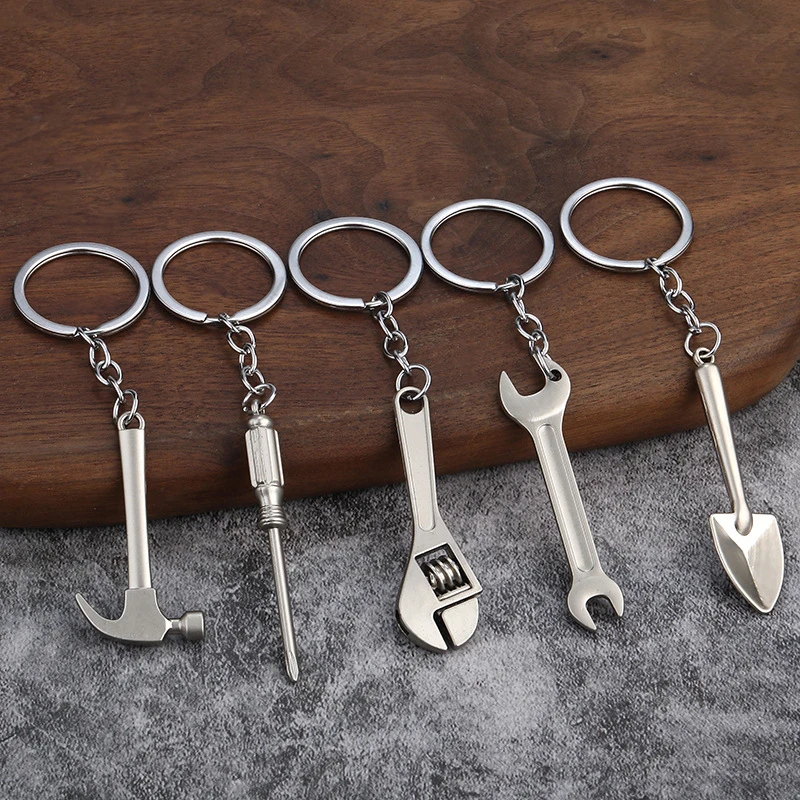 Mini Small Opening Mobile Activity Wrench Keychain Charm Men's Key Ring Tool Wrench Spanner Key Chain Best Gift Jewelry