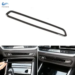 For BMW 3 Series G20 G28 2020 Car Center Console Dashboard Panel Volume Frame Cover Trim Accessories ABS Carbon Fiber Grain