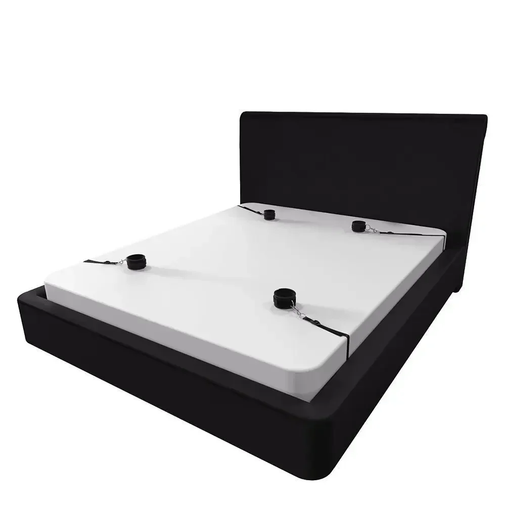 BDSM عبودية مجموعة الكبار لعبة الجنس تكبيل الكاحل القيود Sextoy زوجين منتجات جنسية المثيرة نظام حزام السرير SM الأصفاد الناعمة #3