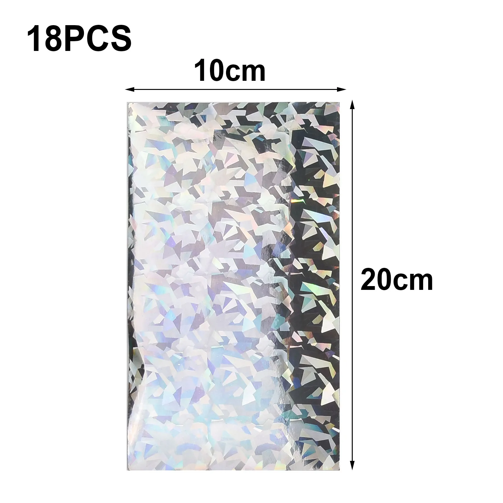 18pcs DIY Lure Tape Kit 20x10cm Holographic Reflective Stickers For Customizing Freshwater Baits Spoons And Flashers