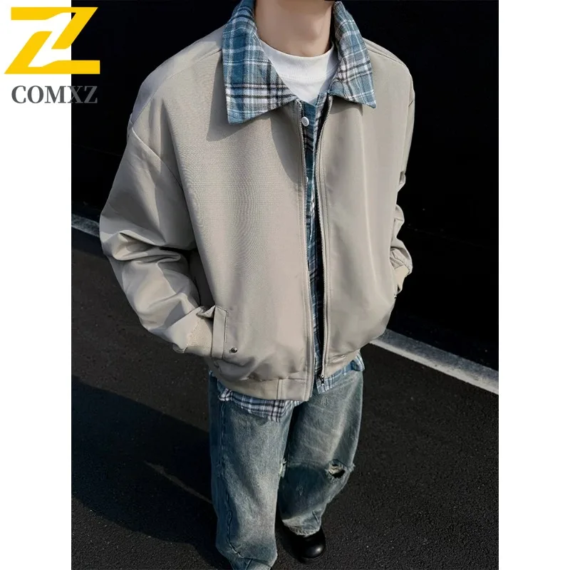 

COMXZ Comfortable Chaqueta Classic Multi Pocket Breathable Hiking Camping Travel Valley Jackets Daily Minimalist Men Coat