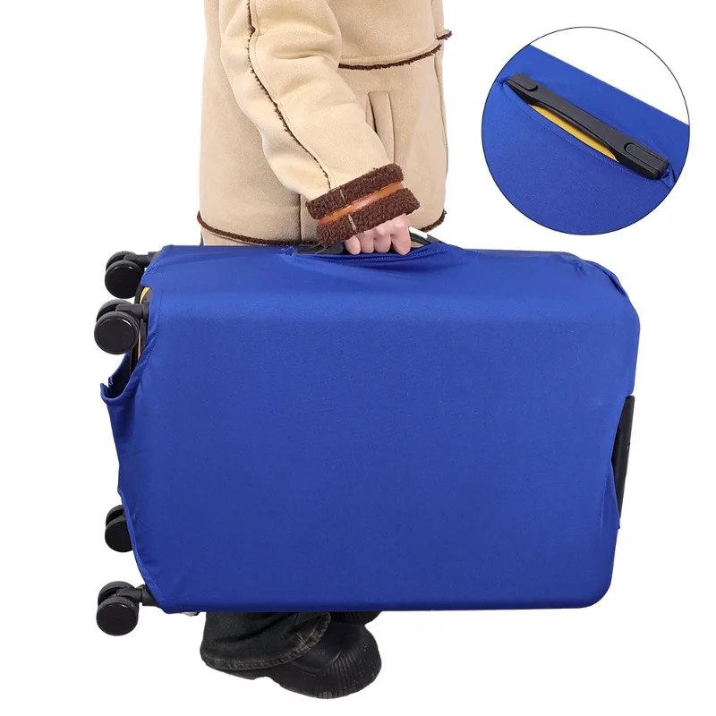 Luggage Cover Stretch Fabric Suitcase Protector Baggage Dust Case Cover Suitable Suitcase Case Waterproof Travel Organizer Color