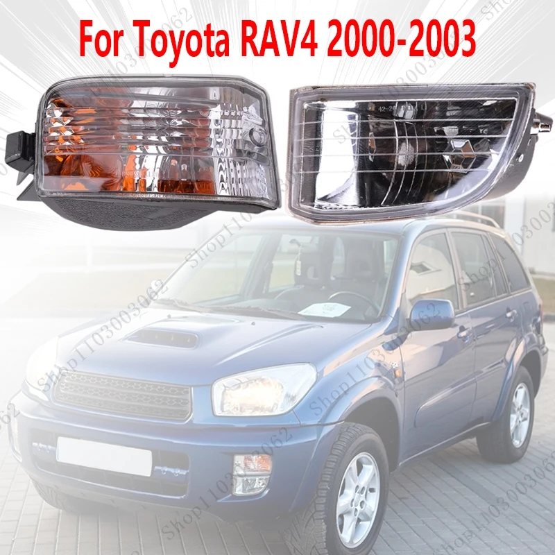 

Fog Lamp Assembly For Toyota RAV4 2000-2003 Car External Front Drive Lights Front Drive Light Turn Signal Daytime Running Lights