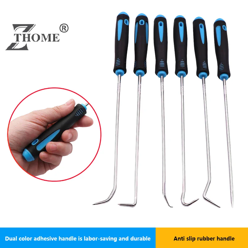 6PCS Pick Hook Set Durable Extra Long O-Ring And Seal Remover Craft Hobby Tool Color Randomly Bearing Puller Tool Tools Tools