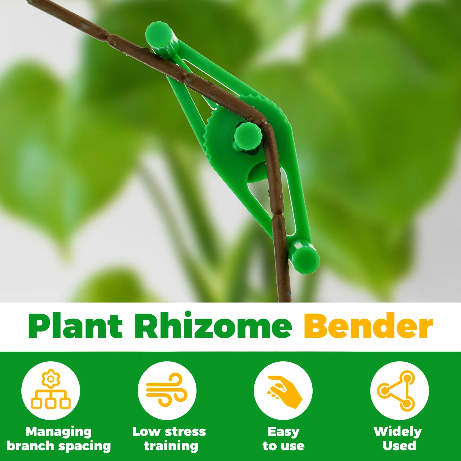 Adjustable LST Plant Clips, Low Stress Training Clamp, Flexible Stem Bending Clip for Hydroponic Growth H0680