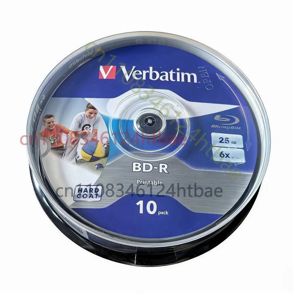 NUEVO: Discos Blu-ray Grabables Verbatim BD-R de 25 GB 6X, Discos BDR en Blanco, 10 Unidades por Lote
