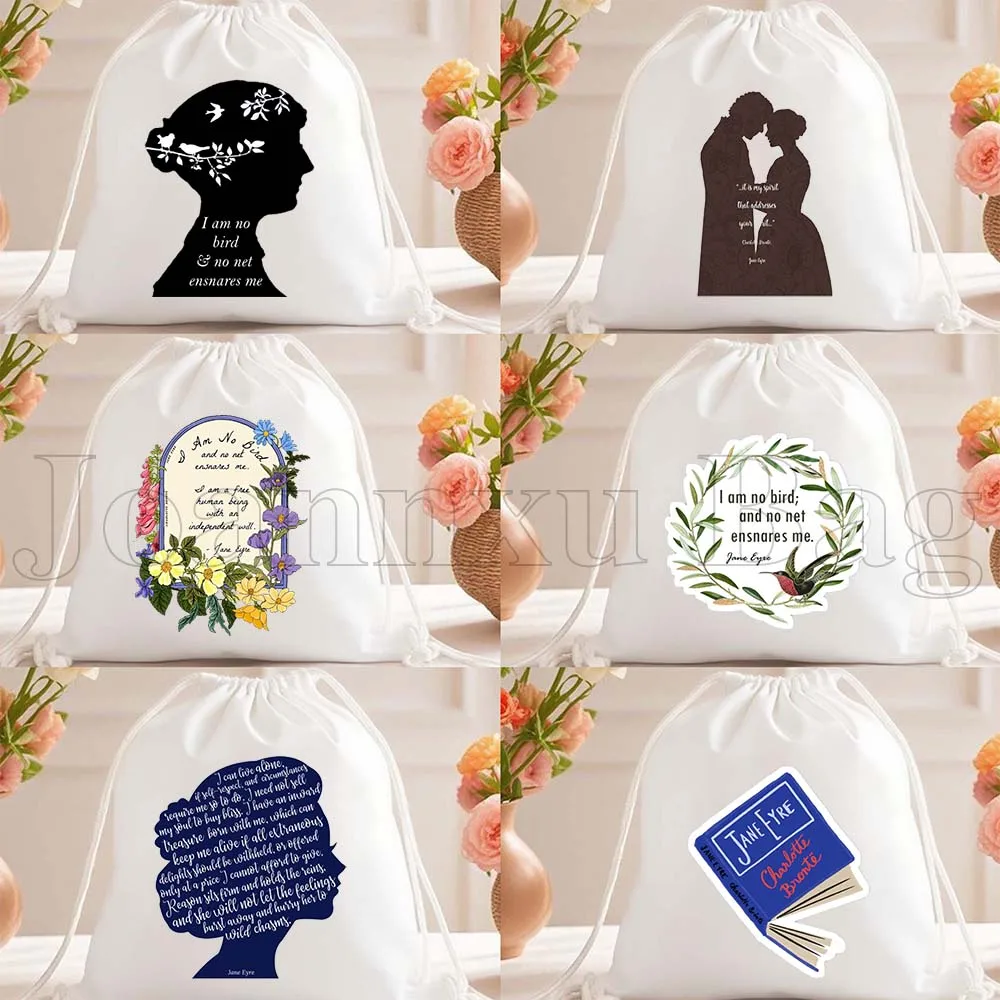 

Рюкзак-мешок с завязками «Джейн Эйр: Я не птица» – милый подарок для любителей книг, для спорта, тренажерного зала, йоги, бега