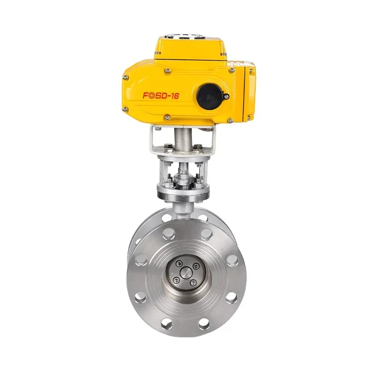 stainless steel SS304 wafer Electric thin type ball valve