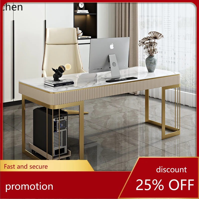 

HT desk modern simple computer desk home study writing desk high-end designer minimalist style