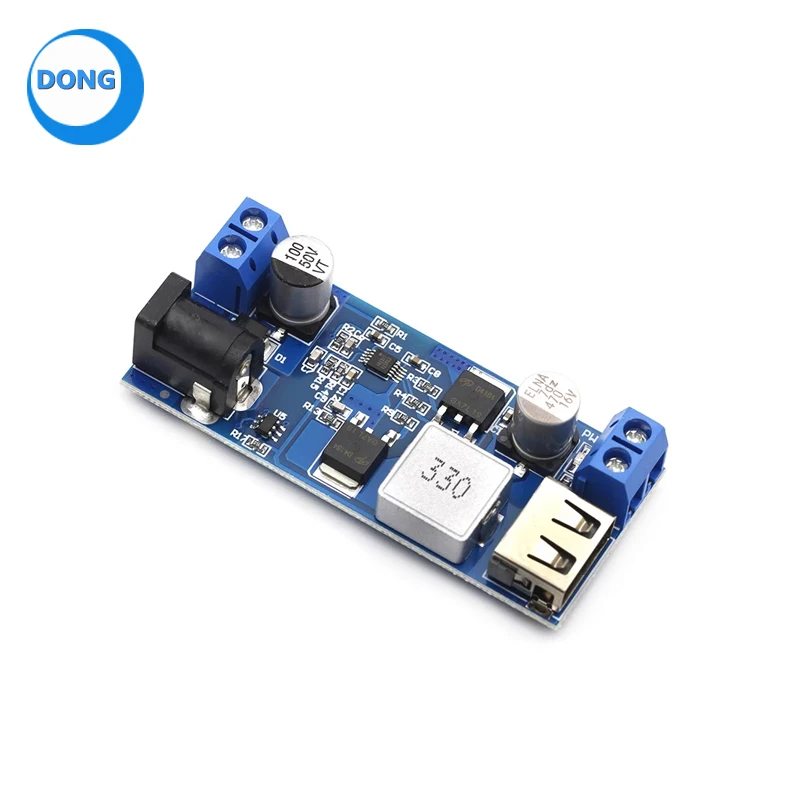 Convertitore Buck da 24V/12V a 5V USB cellulare DC-DC modulo Step-down LM2596S HCW-P715