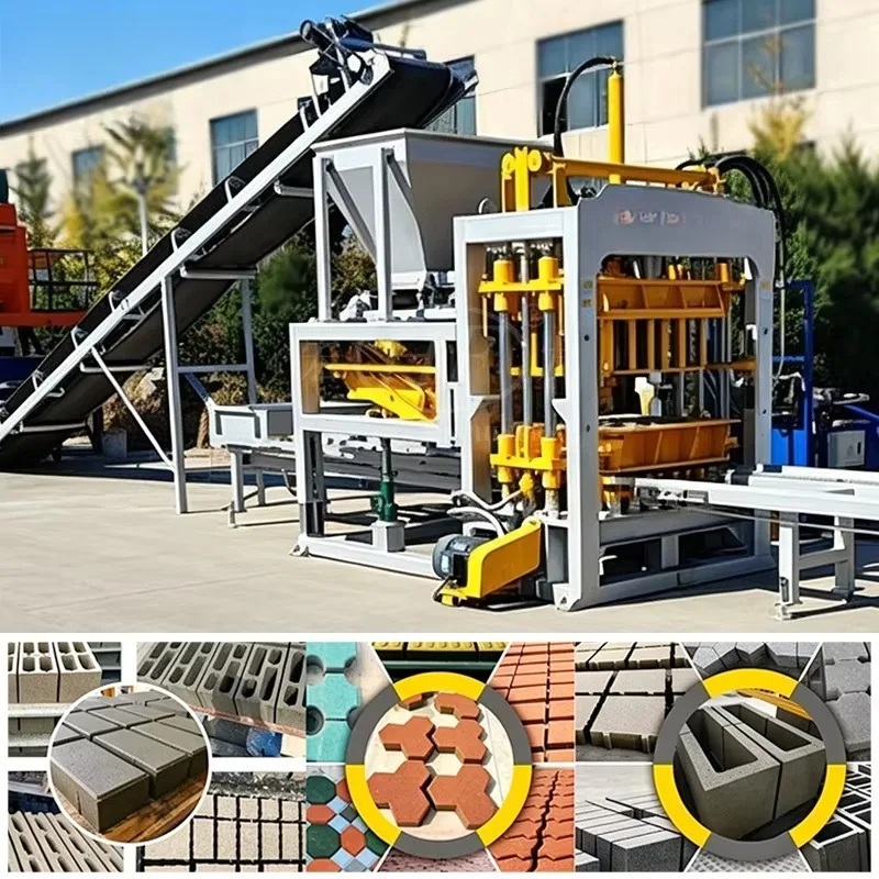 Concrete Brick Making Machine Hydraulic Block Production Line Automatic Building Material Equipment