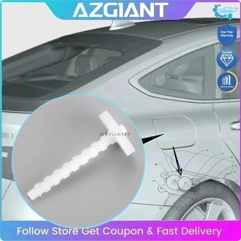 AZGIANT for BMW 6 Series E63 E64 M6 7 Series E65 E66 Car Fuel Tank Cap Lock Release Motor Inner Worm Gear 51T Replace Exact Fit