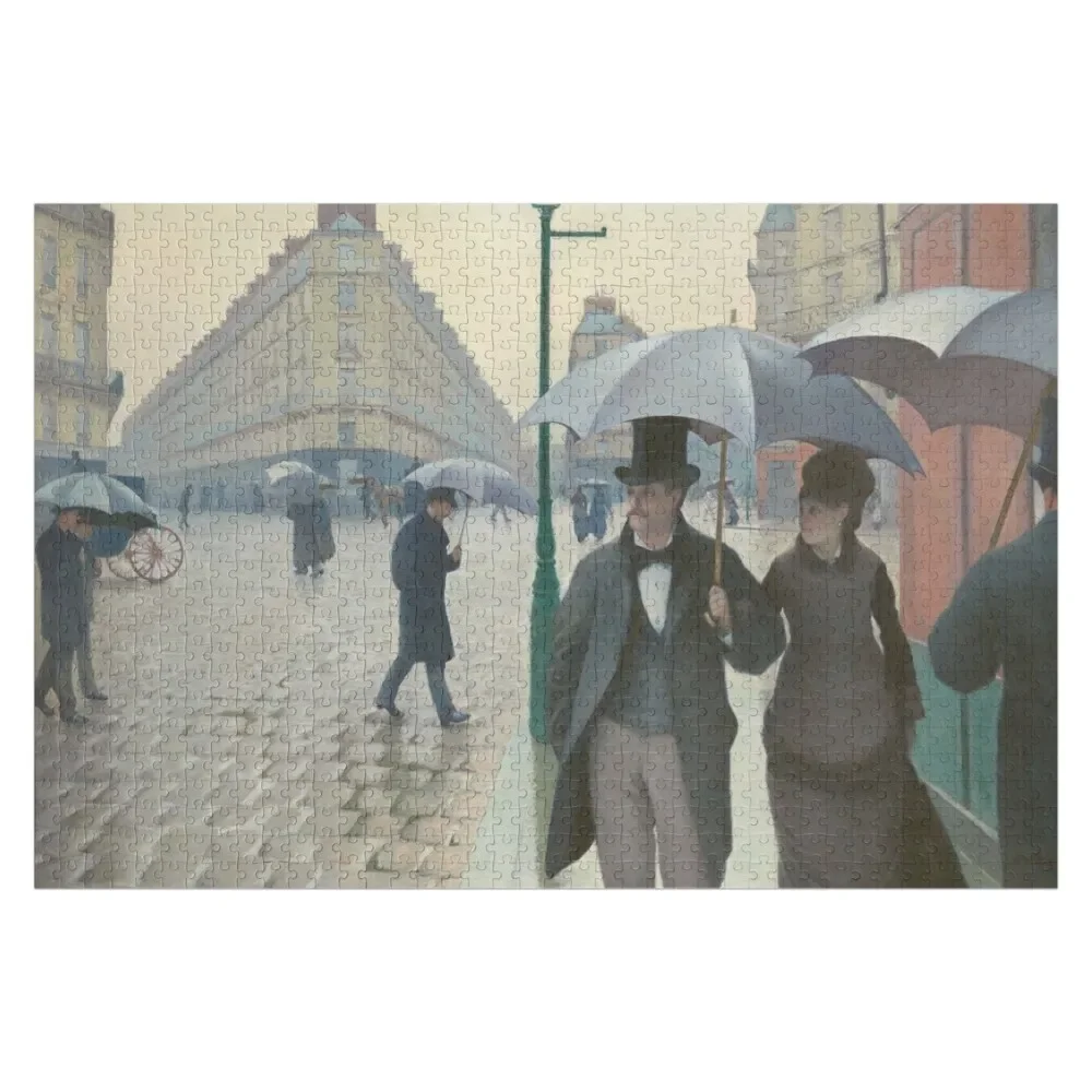 

Fine Art: Gustave Caillebotte - Paris Street In Rainy Weather Jigsaw Puzzle Wooden Jigsaws For Adults Custom Name Wood Puzzle