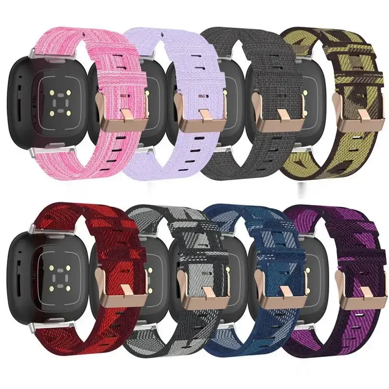 Nylon Strap For Fitbit Versa 4/ Sense 2 Band Replacement Loop Wristband For Fitbit Versa 3 / Fit bit sense Smart watch