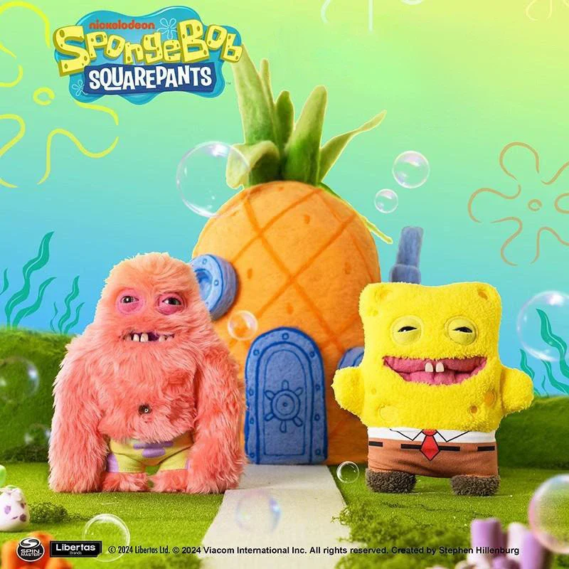 Fuggler Bob Esponja Squarepants Patrick Star Series juguetes de peluche pequeños monstruos divertido y feo diente de monstruo cumpleaños regalo de Navidad