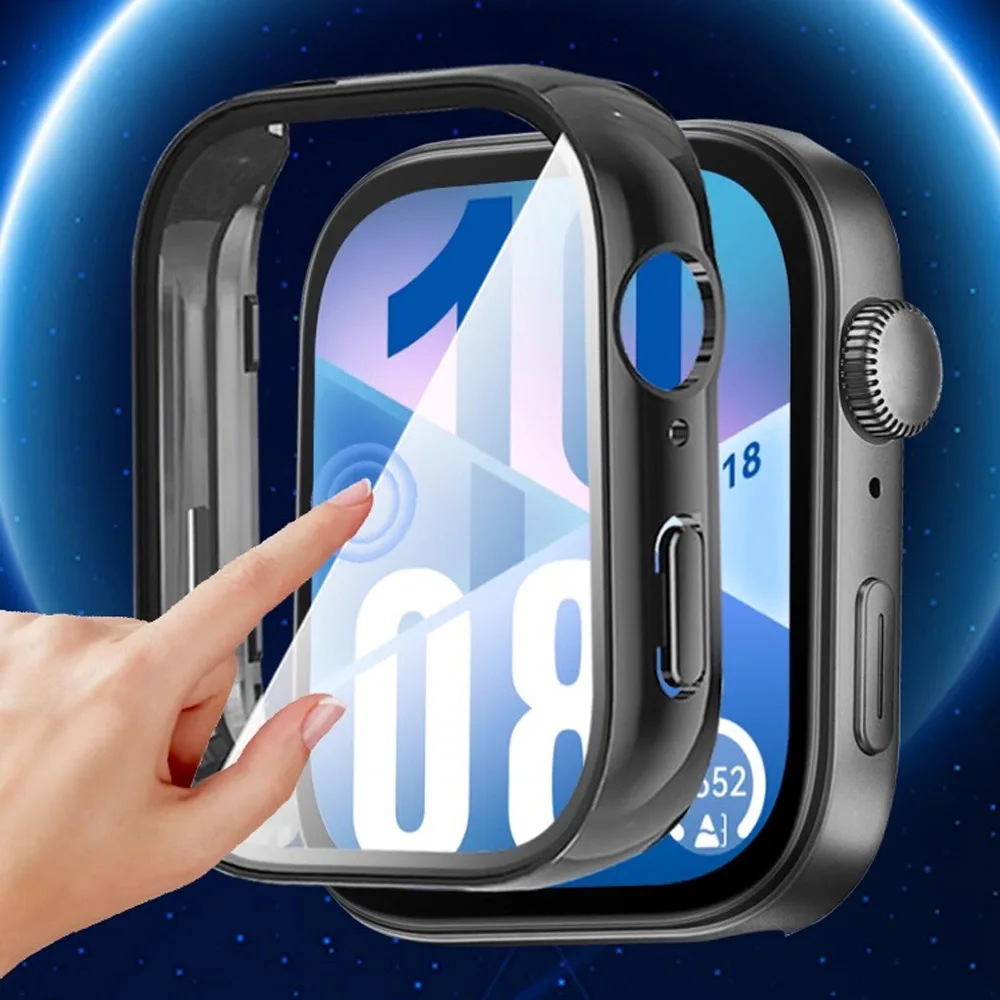 Casing Tempered + Tali untuk Jam Tangan Huawei Fit 4 Pro Aksesori Cangkang Bingkai Bumper Pelindung Keseluruhan untuk Jam Tangan Huawei Fit 4 Penutup