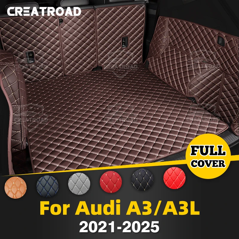 

CREATROAD для Audi A3/A3L sportback MK4 2021-2025 2024 2023, коврик для багажника с полным покрытием, автомобильный багажник, аксессуары для интерьера