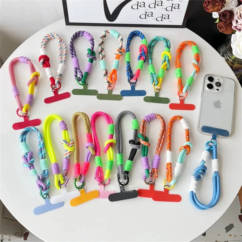 Cute Mobile Phone Lanyard Hanging Decoration Can Be Carried Twist Rope Anti-loss Pendant Fashion Strong Wrist Short Straps Band