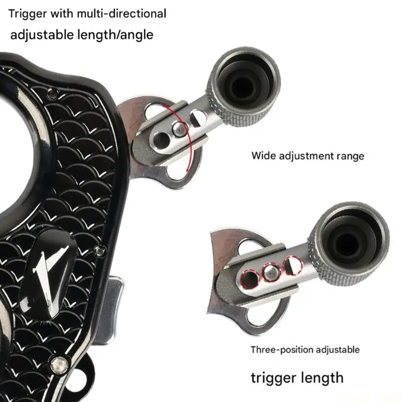 

U2JB Archerys Wrist Straps Release Compound Bows Release Aid Foldable 360 Rotate
