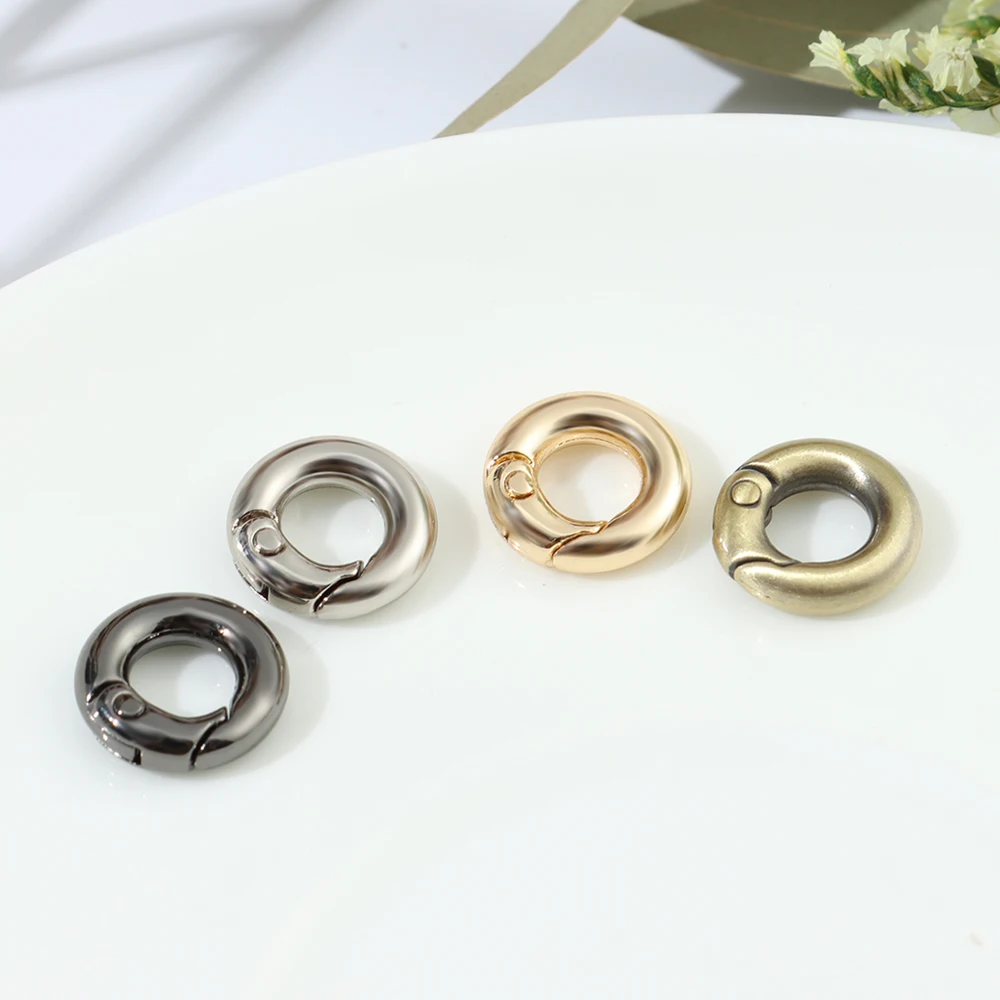 7mm Zinc Alloy Hooks Plated Gate Bag Belt Buckle Carabiner Purses Handbags Snap Clasp Clip Spring O-Ring Buckles