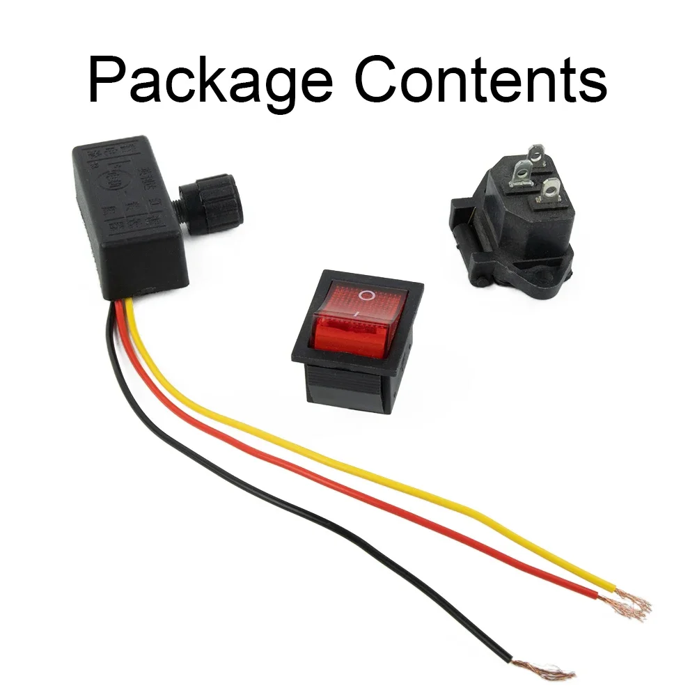Power Switch Switch Power Tool Home Plastic Replacement Speed Sprayer 12V 3pcs Accessories Charging Socket High Quality