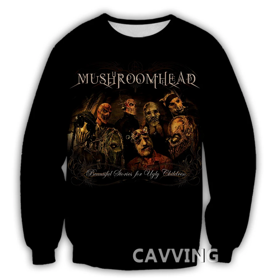 

CAVVING 3D Printed Mushroomhead Band Crewneck Sweatshirts Harajuku Styles Tops Long Sleeve Sweatshirts for Men/women