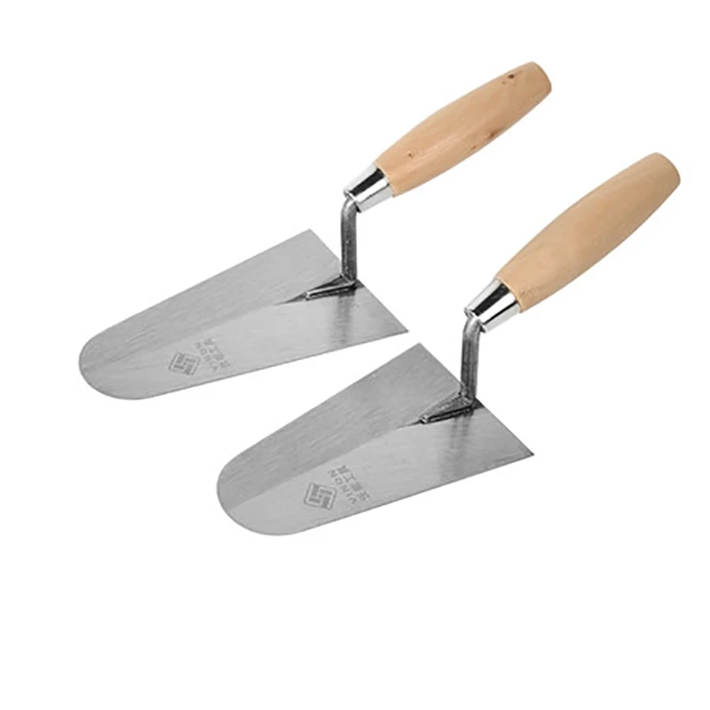 160/180mm Carbon Steel Gauging Trowel Plaster Knife with Wood Handle for Hand Tools Bricklaying Trowel