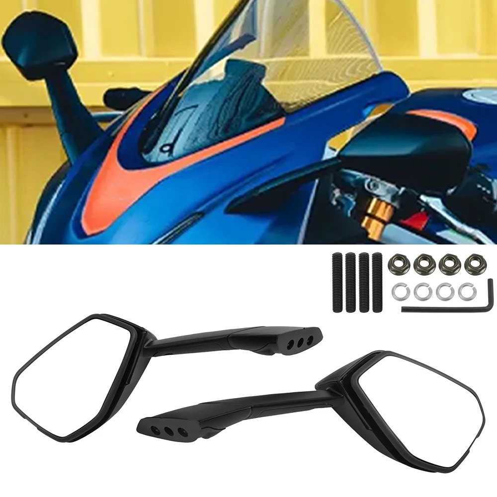 Motorcycle Mirrors For Aprilia RS660 RSV4 RS 660 V4 2021-2022 2023 Side Mirrors Mirror Left&Right With LED Turn Signal Rearview